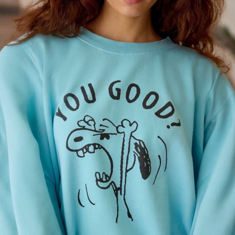 Peanuts UO Exclusive Graphic Crew Neck Sweatshirt - Picture 3 of 10